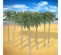 20 árboles modelo de palma de coco para escala 150 para diorama de bosque y playa, pista de tren y accesorio de diseño de modelo