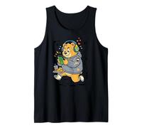 20 Auriculares Retro Oso Lindo Juego de Peluche Gamer Camiseta sin Mangas