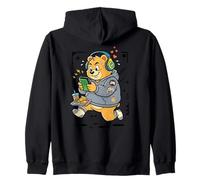 20 Auriculares Retro Oso Lindo Juego de Peluche Gamer Sudadera con Capucha