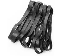 20 bandas elásticas resistentes, bandas elásticas elásticas para oficina, hogar, escuela (negro)
