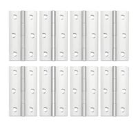 20 bisagras de puerta plegables, bisagras de puerta de acero inoxidable para muebles de madera para el hogar, bisagras de rodamiento de bolas gruesas para ventanas, armarios, cajas de madera, tamaño L