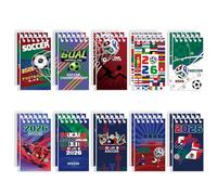 20 blocs de notas en espiral de fútbol, cuadernos deportivos de fútbol para recuerdos de fiesta de cumpleaños