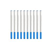 20 bolígrafos de repuesto de 11 cm, 11 cm, repuesto para bolígrafo de oficina, papelería, regalo, selección de bolígrafos azul y negro (#3, 10 unidades, 11 cm, azul)
