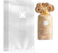 20 bolsas de cultivo de hongos con parches de filtro transpirables de 0,2 micrones, kit de bolsas de sustrato autoclave (32 x 50 cm de grosor 0,08 mm)