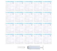 20 bolsas de sellado al vacío para secador de filamentos, 33 x 30 cm/13 x 11,8 pulgadas, bolsas de filamento reutilizables a prueba de fugas con bomba de aire para piezas de