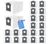 20 bolsas para el polvo para Dreame L10s Ultra Gen2/Gen3, L40 Ultra A/AE | Para bolsas de aspiradora L40 Ultra A,X50/X40 Ultra Complete/X30 Ultra,L10s Pro Ultra Heat,Mova E30 Ultra/V50 Ultra Complete