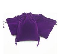 20 bolsas para joyas joyas para regalo bolsa de terciopelo con cordón bolsa 10 x 16 cm violeta para caramelos fiesta de boda