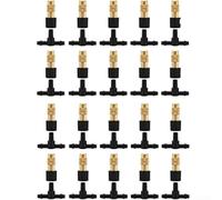 20 boquillas atomizadoras de latón de tres vías para la conservación del agua en jardines, invernaderos y paisajismo