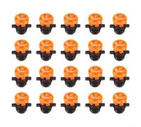 20 boquillas de nebulización diseñadas para minimizar el agua y promover el crecimiento saludable de las plantas en uso en invernadero (naranja)