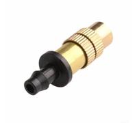 20 boquillas de riego de latón ajustables para invernadero, etapa de humedad, crecimiento de cultivos de flores, color negro y dorado, 37 x 8 mm, compatible