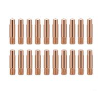 20 boquillas de soldadura de cobre M6 x 24 mm para antorcha de soldadura MB15AK MIG/MAG, puntas de contacto con rosca en 0,6/0,8/0,9/1,0/1,2 mm, accesorios resistentes al calor para trabajos metálicos