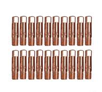20 boquillas de soldadura MB15 15AK, M6, puntas de contacto de cobre para antorcha de soldadura MIG, 0,6 mm, 0,8 mm, 0,9 mm, 1,0 mm, 1,2 mm, resistente al desgaste, alta conductividad, repuesto