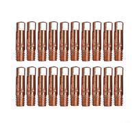 20 boquillas MB15 15AK MIG para soplete de soldadura M6 x 25 mm para cable de 0,6 mm/0,8 mm/0,9 mm/1,0 mm/1,2 mm, material de cobre, resistente al desgaste (0,8 mm)