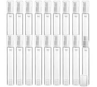 20 botellas de bomba sin aire de 15 ml/0.5 onzas, dispensador de vacío sin aire, de plástico, portátil, transparente, para muestras de cosméticos, frascos para loción, emulsión, artículos de tocador,