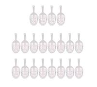 20 botellas de brillo de labios transparentes con varita mágica suave recipiente vacío para bálsamo labial para crear bálsamos labiales y brillo, transparente