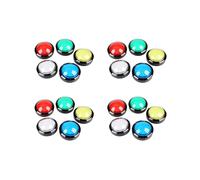 20 Botones de Arcade, Domo de 60 mm Botón Pulsador LED de 2,36 Pulgadas con Microinterruptor para Consola de Videojuegos de Máquina Arcade