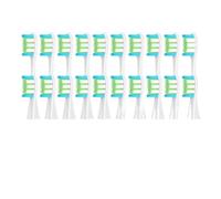 20 cabezales de cepillo reemplazables, compatibles con Air/One/Air 2/SE/X/X PRO/Z1/F1, boquilla cerdas vacío for dientes eléctrico(White)
