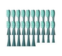 20 cabezales de cepillo reemplazables, compatibles con Air/One/Air 2/SE/X/X PRO/Z1/F1, boquilla cerdas vacío for dientes eléctrico(Green)