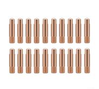 20 cabezales de contacto de cobre para soplete de soldadura MIG 15AK, M6 x 24 mm, diseñados para un rendimiento duradero (0,6 mm)