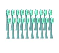 20 cabezales de repuesto for cepillos de dientes eléctricos Oclean, Flow/X PRO Elite/X/One/Z1/F1, con cerdas selladas al vacío.(20 pcs green)