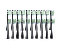 20 cabezales de repuesto for cepillos de dientes eléctricos Oclean, Flow/X PRO Elite/X/One/Z1/F1, con cerdas selladas al vacío.(20 pcs black)