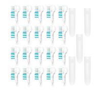 20 cabezales de repuesto para cepillo de dientes oral, doble acción cruzada, accesorios de limpieza sensibles, juego giratorio 3D, color blanco, apto para Oral B 4732 3733 4734