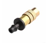 20 cabezales de rociadores de latón para riego de jardín con área de pulverización ajustable y conectores de manguera de 4/7 mm para una distribución optimizada del agua