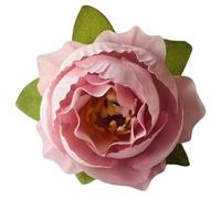 20 cabezas de flores artificiales, flores artificiales pequeñas, 4 cm, flores falsas para manualidades, decoración de seda, cabezas de flores para San Valentín, día de la madre, boda, fiesta, hogar