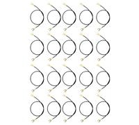 20 cables de clip en forma de horquilla de 21 cm de largo, cable de prueba de corriente para experimentos de física, accesorios de investigación científica