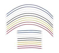 20 cables de guitarra eléctrica de 8,8 cm/18,8 cm, para bajo eléctrico, rojo, negro, azul, amarillo, blanco, cable de conexión de circuito de guitarra para amigos