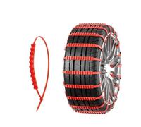 20 cadenas de nieve antideslizantes for coches, motocicletas, ruedas de invierno y terrenos difíciles, bridas antideslizantes, artefacto de bloqueo universal de emergencia.