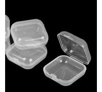 20 cajas de almacenamiento pequeñas de plástico transparente con cubiertas seguras para joyas, tapones para los oídos, píldoras, cosméticos, cuentas y pequeños artículos de hardware