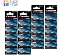 20 Camelion Cr1216 Baterías De Litio 3V Botón Cr1216-Bp5 5Bl Exp 2031 NUEVO