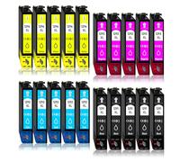 20 Cartuchos de Impresora XL Compatibles para Epson T1291/T1292/T1293/T1294 - Para Epson Stylus SX230, SX235, SX420, SX425, WF 3520, 3530, 3540