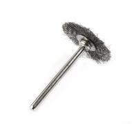 20 cepillos de alambre de acero inoxidable para mini taladro, herramientas giratorias, pulido, desbarbado, limpieza de capa de óxido en superficies de metal