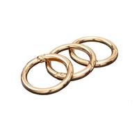 20 Cierres de Metal con Resorte y Anillo de O, mosquetón Redondo Que se Puede Abrir, Llavero, Clip for Bolso, Gancho, Hebillas for Cadena de Perro, Conector for joyería DIY.(Gold 33mm)