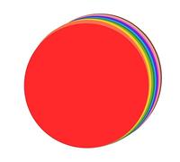 20 círculos grandes de 33 cm de diámetro, coloridos recortes redondos para decoración de aula, recortes redondos versátiles, 20 círculos de papel de colores surtidos