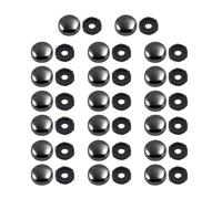 20 clavos decorativos de fijación de vidrio, arandelas de tornillos, tapas de tornillos de fijación de vidrio, tapas de fijación duradera, cubierta de tornillo de clavo decorativa