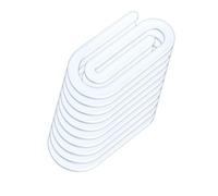 20 clips acrílicos para papel, marcapáginas grandes, marcadores de página, accesorios de libro, marcadores de papel creativos