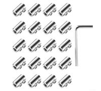 20 clips de alambre dobles para una gestión eficaz de cables en varios entornos
