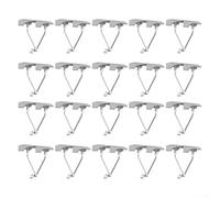 20 clips de drenaje para panel solar con construcción de aleación de zinc e innovador camino de drenaje para una fijación segura y prevención del flujo de agua (35 mm)