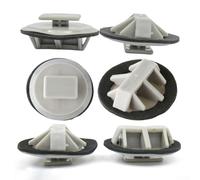 20 clips de moldeo de plástico gris para BP4L-51-SJ3 12174B | Cabeza de 14 mm, 10 mm, sujetadores de borde exterior, clips de retención de parachoques de coche