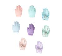 20 clips de papel de colores para libros y páginas, con forma de mano para organizar diarios, coser imágenes de papel