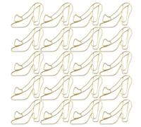 20 clips de papel de metal de tacón alto coloridos para organizar notas, fotos, tarjetas, 30 x 24 mm, ideas únicas de regalo de papelería de oficina