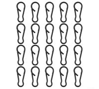 20 clips de pesca de acero inoxidable, eslabones de velocidad giratorios, aparejos de terminal de carpa para liberación controlada de aparejos al aterrizar peces (12,5 mm)