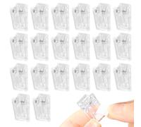 20 Clips De Plástico Transparente, Carpetas De Archivos, Suministros De Estudio Y Oficina, Clips De Plástico Autoadhesivos, Soporte De Papel