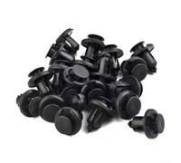 20 clips de retención de empuje para parachoques delantero para Accord para Civic para Odyssey para Acura, nailon para sujetador 91505-S9A-003, negro, cabeza de 20 mm, vástago de 13 mm