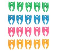 20 clips de silicona para portabobinas, anticaída de hilo, fijación de carrete, organizador de clips para costura, bordado, amantes de las manualidades, colorido, 2 x 1,2 x 3,3 cm