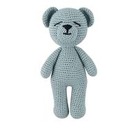 20 Cm Abrazo Para Muñeca Oso De Ganchillo Juguete De Peluche PP Relleno De Algodón Soledad Comodidad Decoración De La Habitación Del Bebé Colgante De Automóvil Muñeca Tejida Colgante De Ganchillo