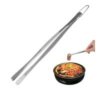 20 cm Pinzas Cocina Acero Inoxidable, Punta Redondeada Pinzas Cocinar | Pinza Alimentos con Punta Precisa, Antideslizante Largas Pinzas de Chef, Pinzas de Cocina para Emplatar, Hornear, Barbacoa